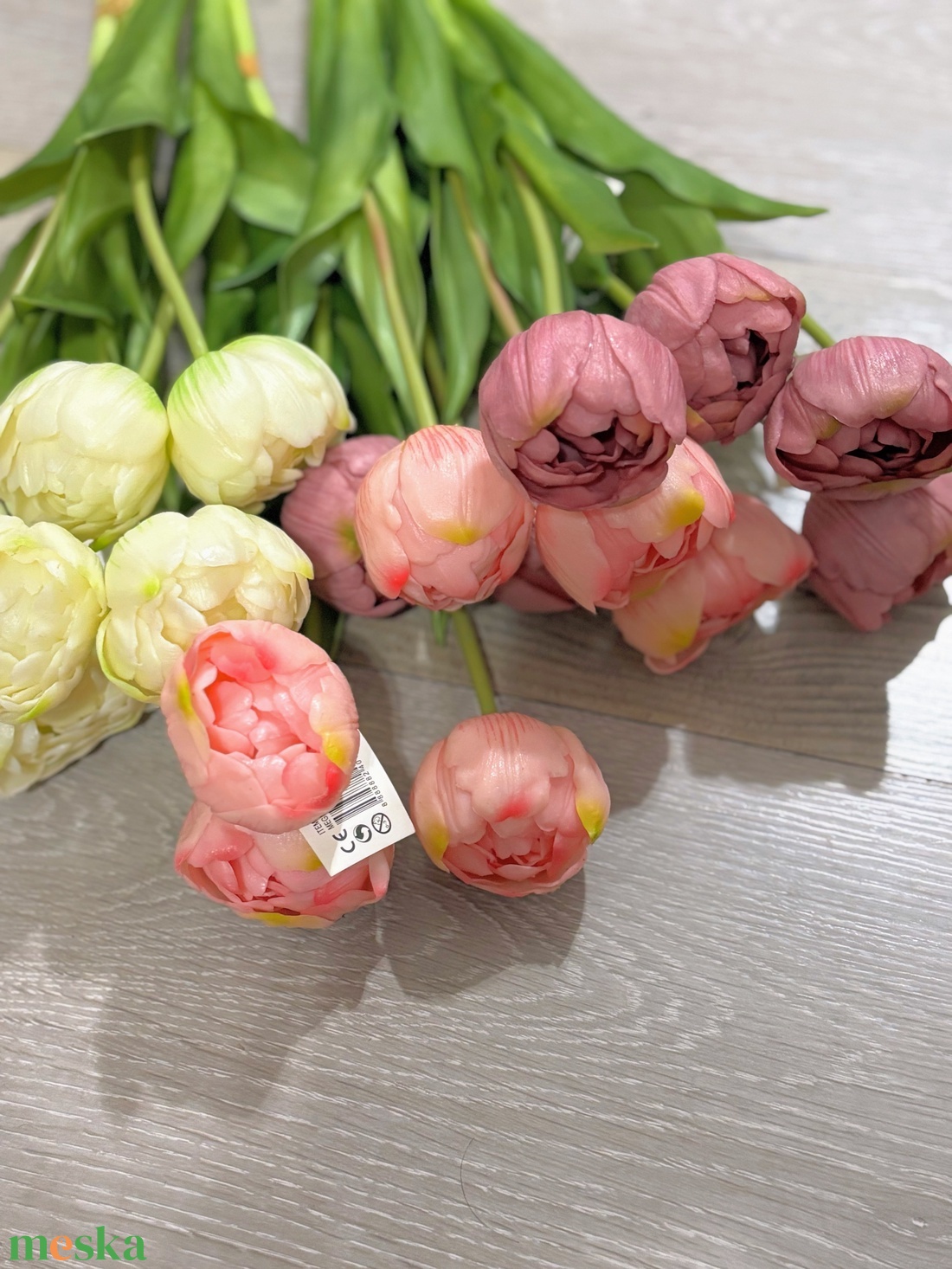 Élethű gumi tulipán csokor  - otthon & életmód - virágdekoráció - virágdíszítő kellékek - Meska.hu