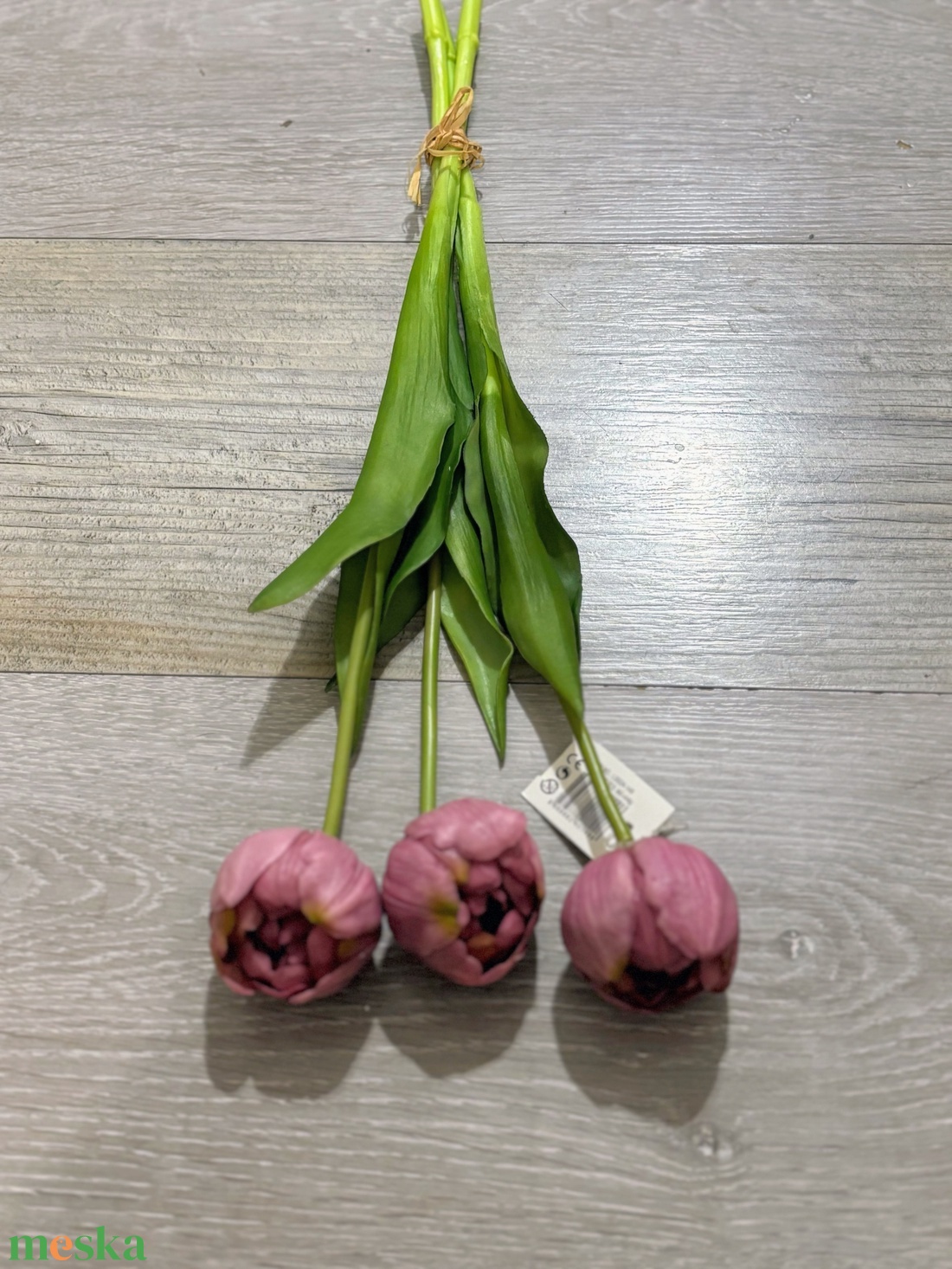 Élethű gumi tulipán csokor  - otthon & életmód - virágdekoráció - virágdíszítő kellékek - Meska.hu