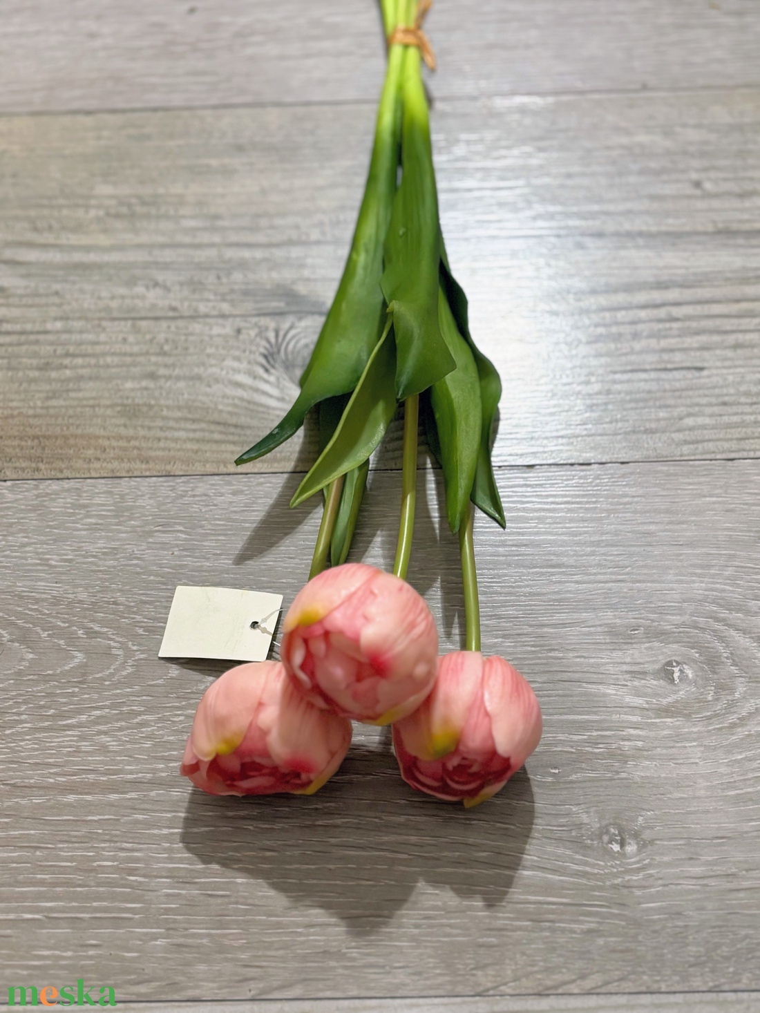 Élethű gumi tulipán csokor  - otthon & életmód - virágdekoráció - virágdíszítő kellékek - Meska.hu