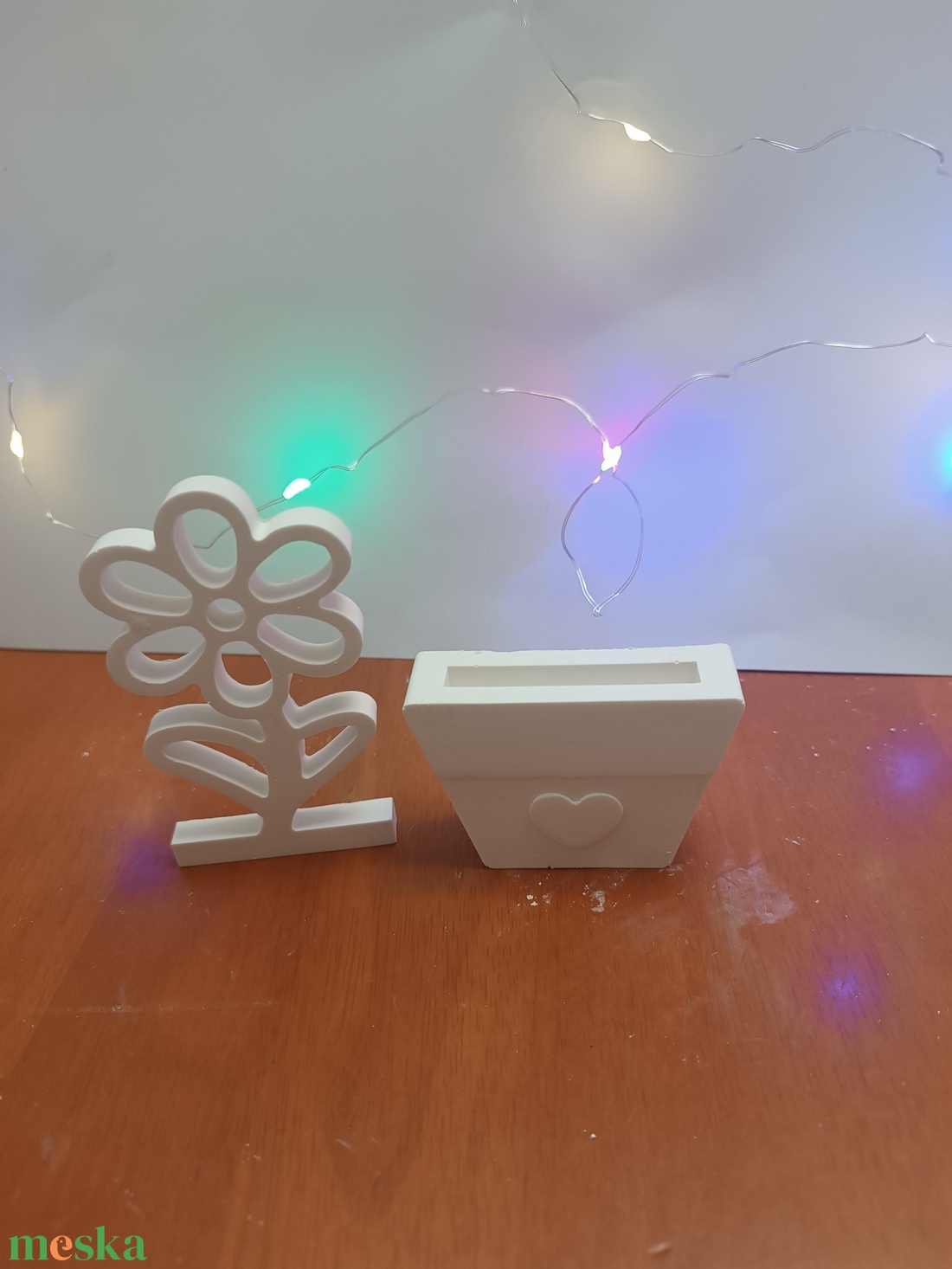 Virág cserépben  - kellékek & szerszámok - vegyes alapanyag - gipsz - Meska.hu