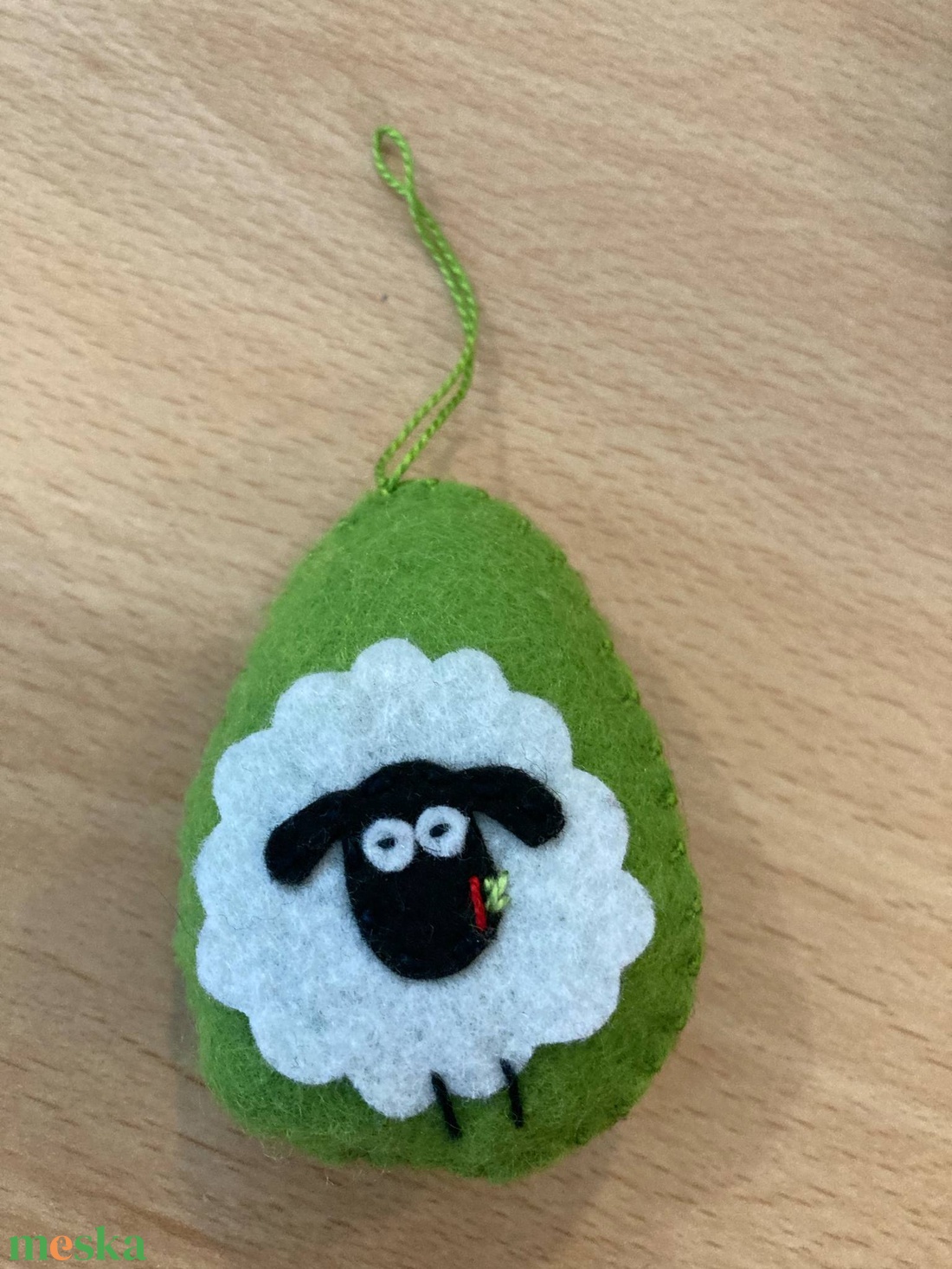 Húsvéti tojásdísz - bárány zöld2 - otthon & életmód - dekoráció - fali és függő dekoráció - függődísz - Meska.hu