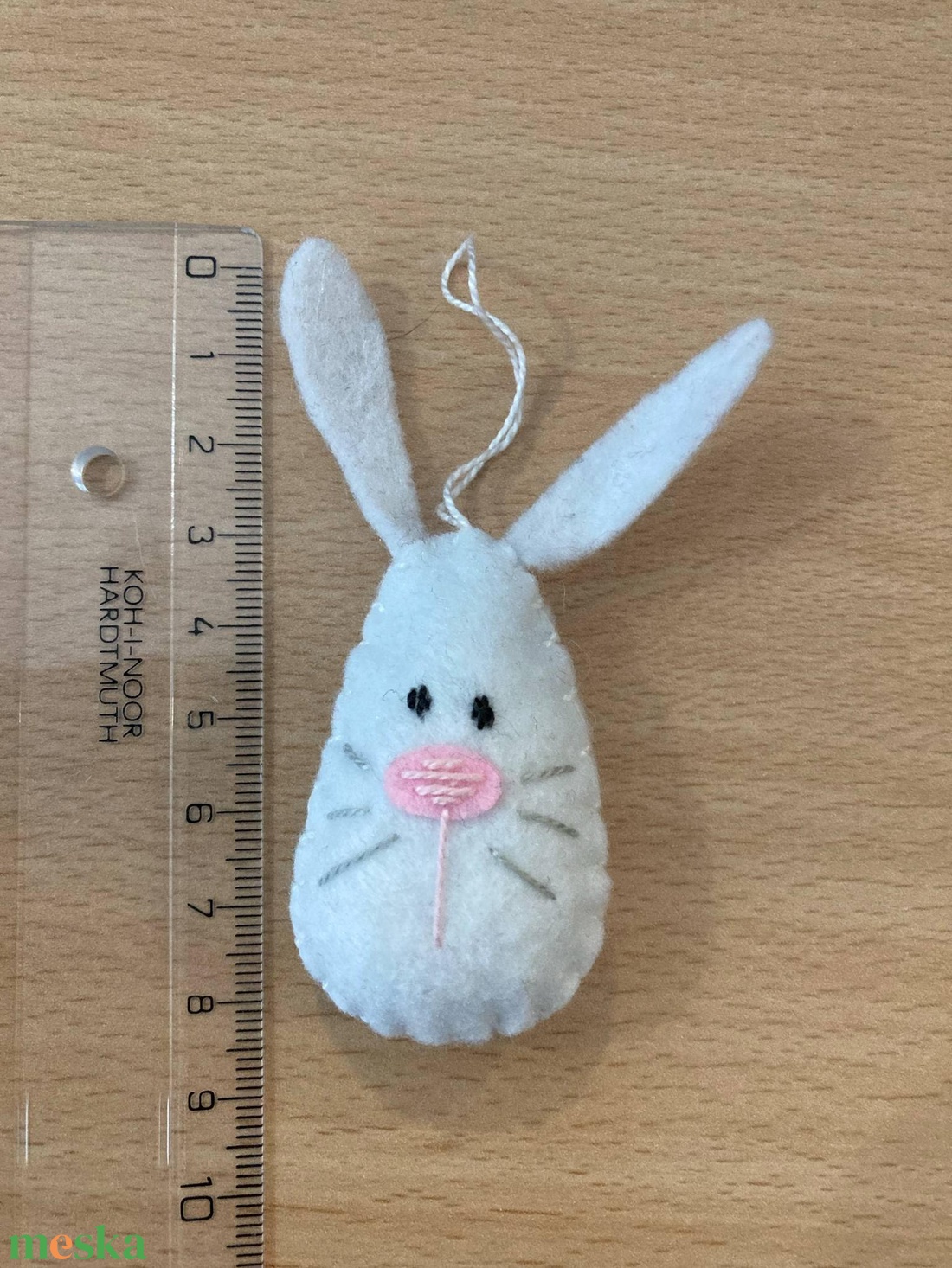 Húsvéti tojásdísz - nyuszi fehér - otthon & életmód - dekoráció - fali és függő dekoráció - függődísz - Meska.hu