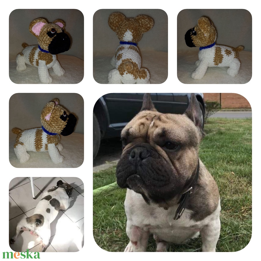 Horgolt francia bulldog - játék & sport - plüssállat & játékfigura - kutya - Meska.hu Horgolt francia bulldog - játék & sport - plüssállat & játékfigura - kutya - Meska.hu