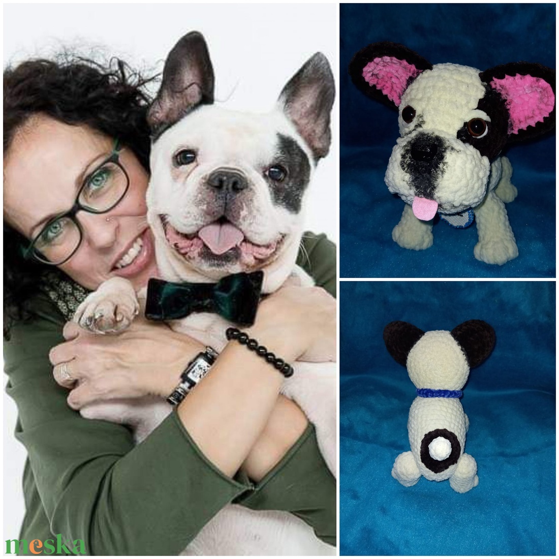Horgolt francia bulldog - játék & sport - plüssállat & játékfigura - kutya - Meska.hu Horgolt francia bulldog - játék & sport - plüssállat & játékfigura - kutya - Meska.hu