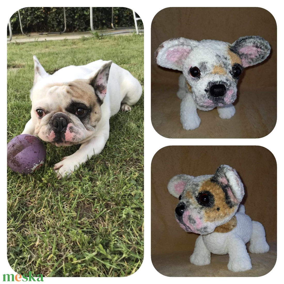 Horgolt francia bulldog - játék & sport - plüssállat & játékfigura - kutya - Meska.hu Horgolt francia bulldog - játék & sport - plüssállat & játékfigura - kutya - Meska.hu