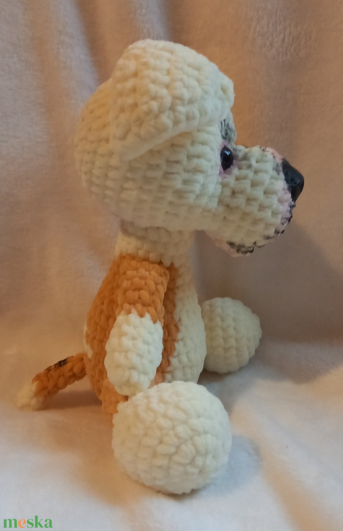 Horgolt staffordshire terrier kutya  - játék & sport - plüssállat & játékfigura - kutya - Meska.hu