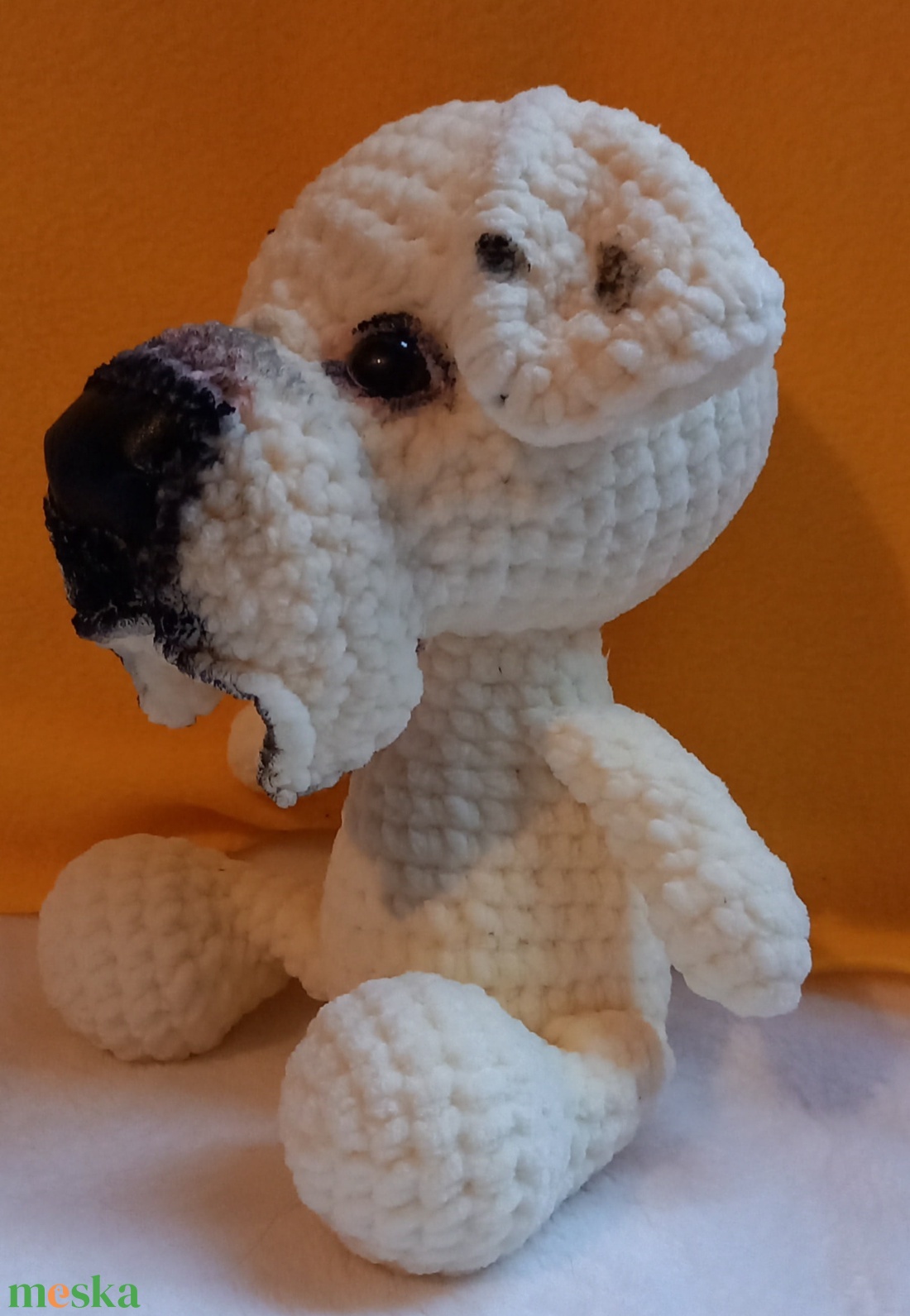 Horgolt boxer  kutya  - játék & sport - plüssállat & játékfigura - kutya - Meska.hu