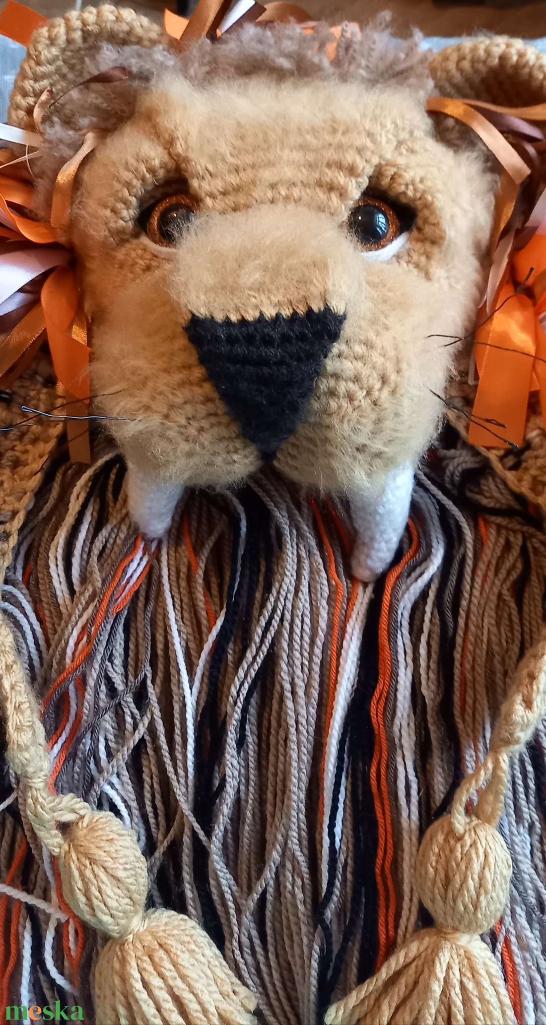 Luna Lovegood lion hat  - ruha & divat - sál, sapka, kendő - sapka - Meska.hu