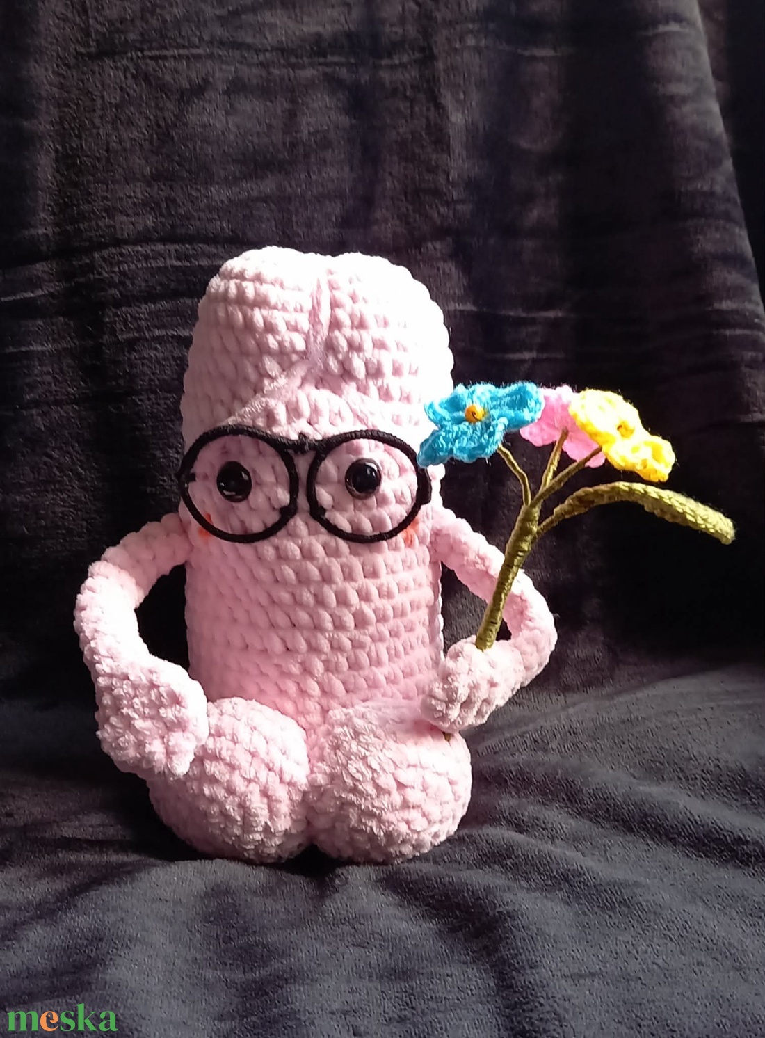 Horgolt vicces kuki (vidám pénisz) leánybúcsúra - esküvő - lánybúcsú - Meska.hu