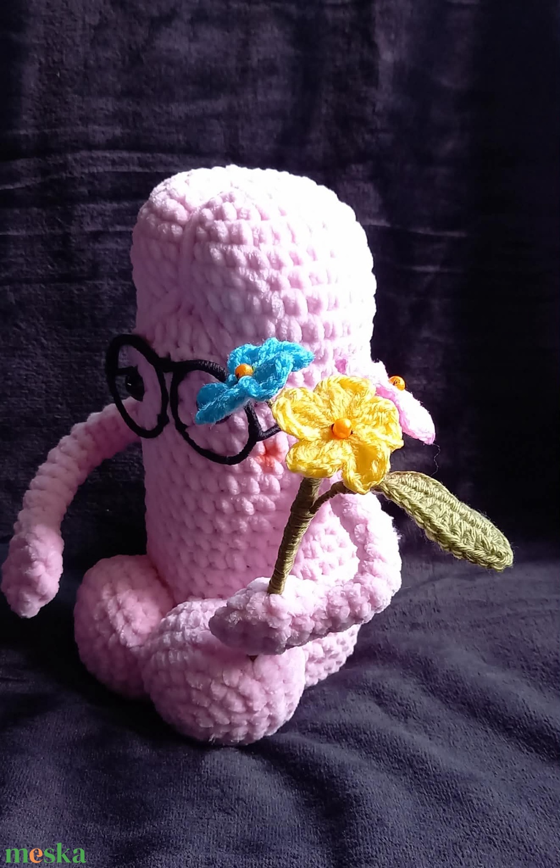 Horgolt vicces kuki (vidám pénisz) leánybúcsúra - esküvő - lánybúcsú - Meska.hu