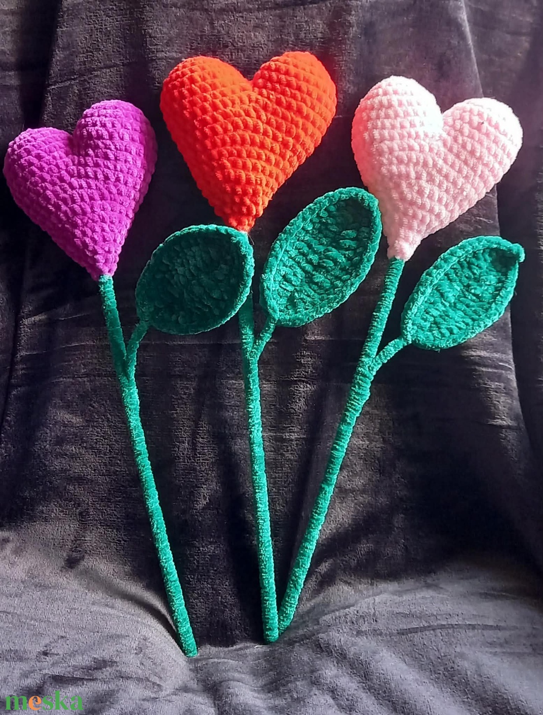 Szív virágok - otthon & életmód - virágdekoráció - virágok - szálas virág - Meska.hu