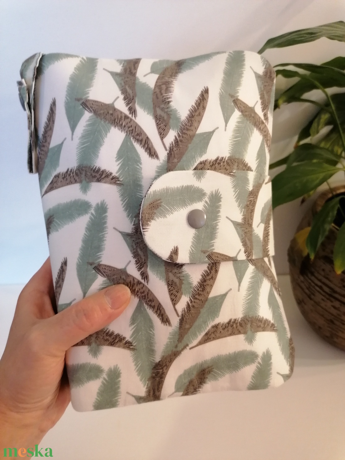 Greenis leaves  - Pelenkázó neszesszer  - baba - mama - pelenkázó, babafürdető kellékek - pelenkázó neszeszer, pelenkatartó - Meska.hu