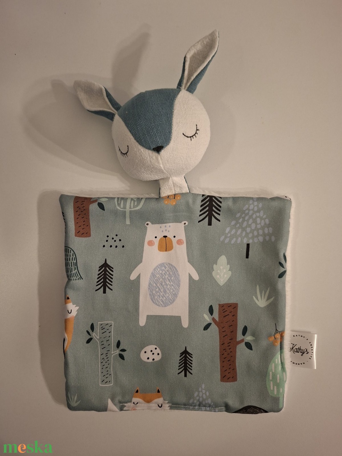 Őzi rongyi-szundi kendő  - baba - mama - baba játékok - szundikendő, alvóka - Meska.hu