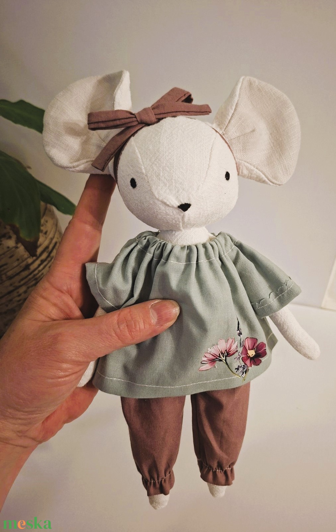 Mini egér  � a legcukibb kis tavaszváró - kézműves, öltöztethető gyerekjáték figura - játék & sport - plüssállat & játékfigura - őzike, szarvas - Meska.hu