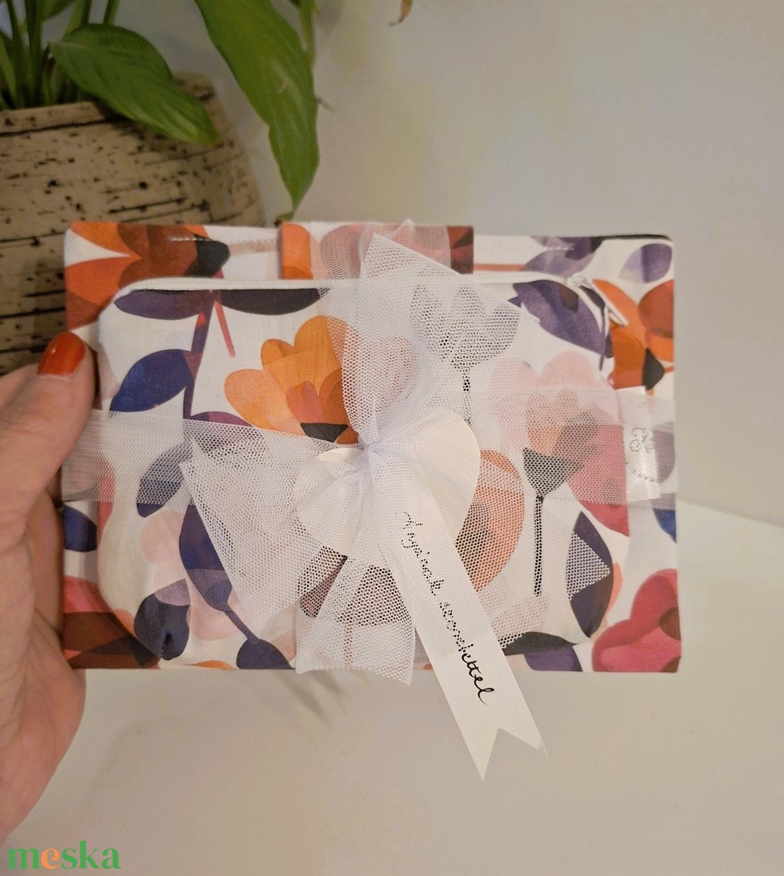 Anyáknapi meglepetés szett - kiskönyv borító és apró neszesszer - táska & tok - táska szett - Meska.hu