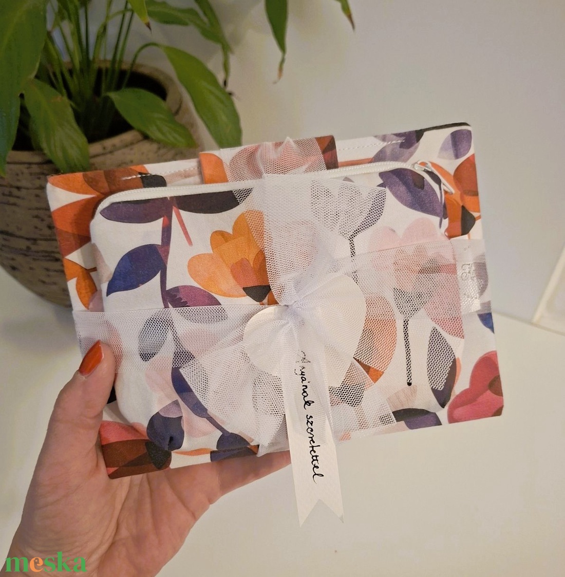 Anyáknapi meglepetés szett - kiskönyv borító és apró neszesszer - táska & tok - táska szett - Meska.hu