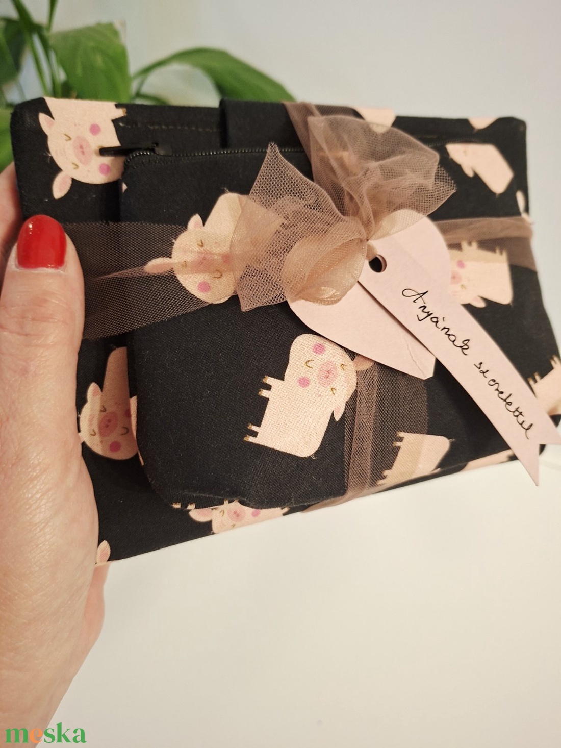 Anyáknapi meglepetés szett - kiskönyv borító és apró neszesszer - táska & tok - neszesszer - Meska.hu