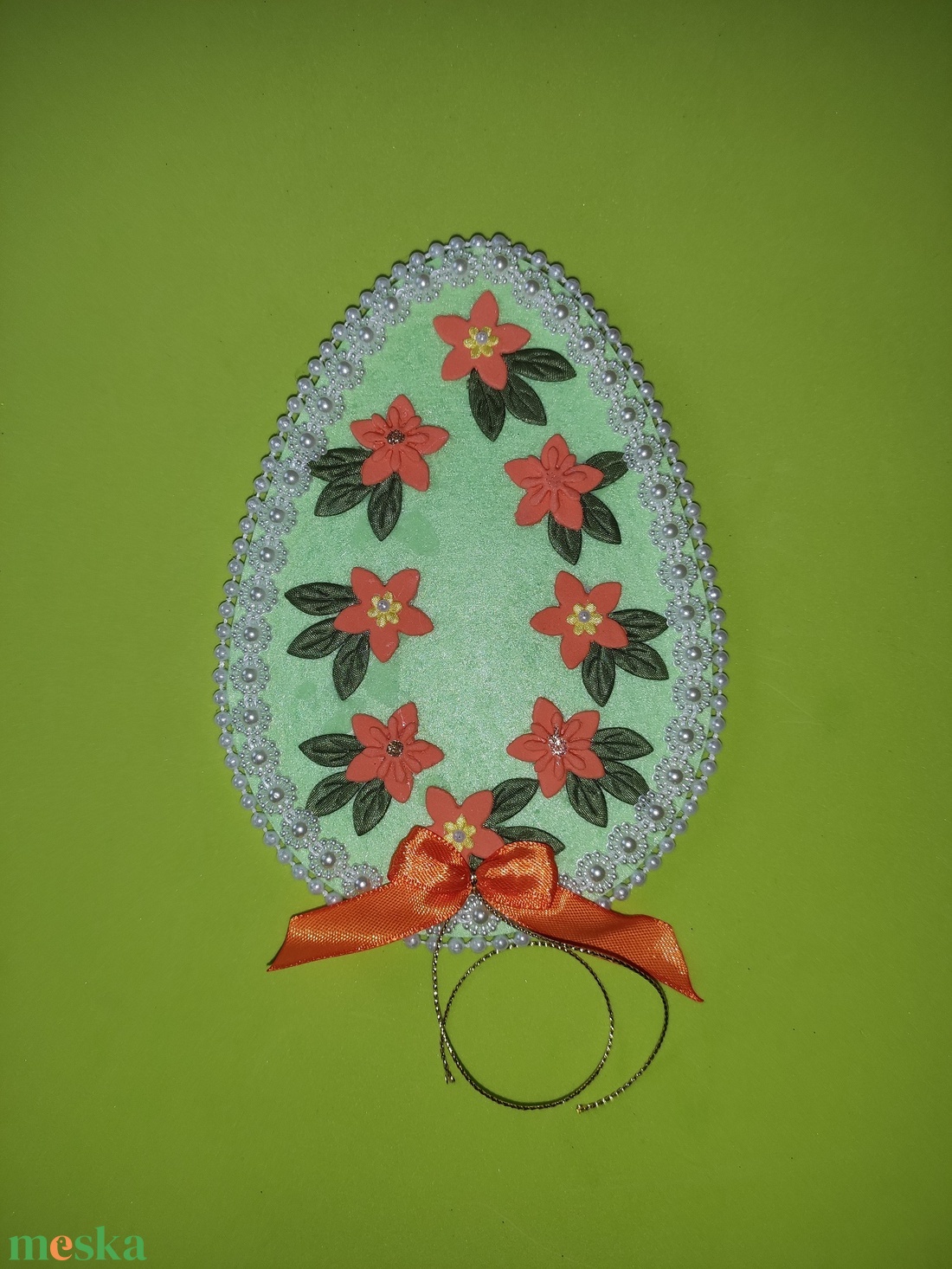 Óriás húsvéti tojás, hűtőmágnes - otthon & életmód - konyhafelszerelés, tálalás - konyhai dekoráció - hűtőmágnes - Meska.hu