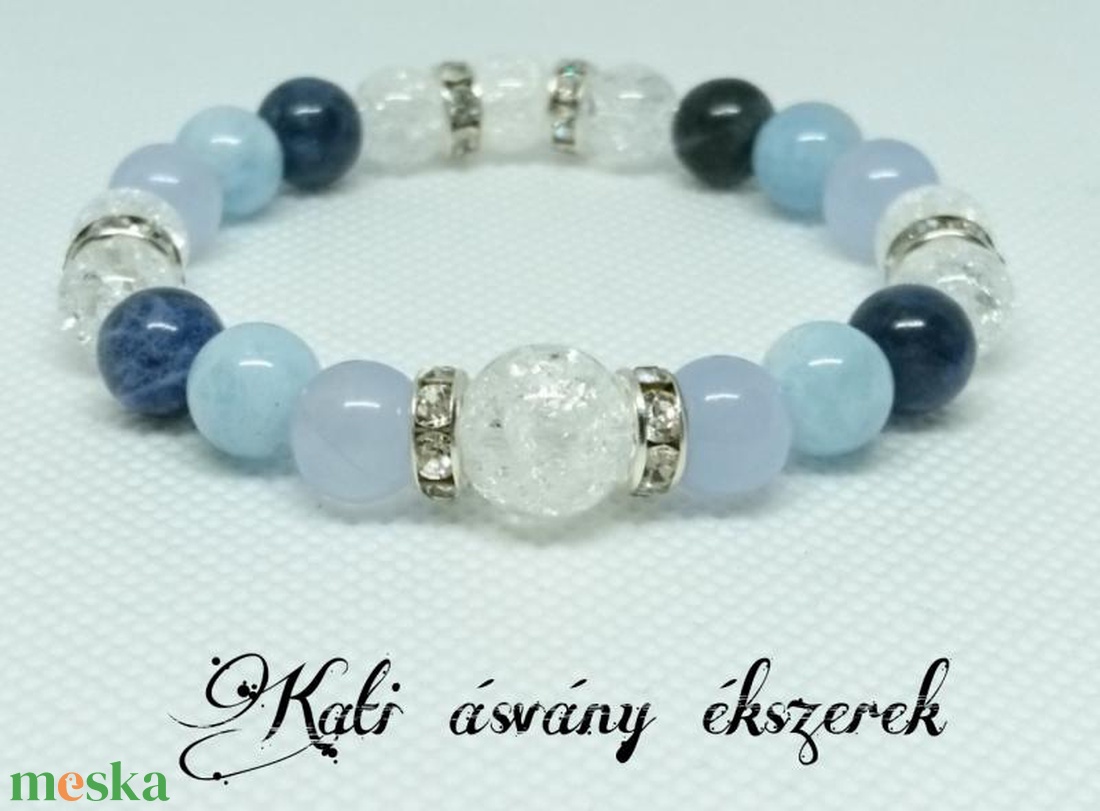 Pajzsmirigy működési zavaraira való ásvány karkötő  - ékszer - karkötő - bogyós karkötő - Meska.hu