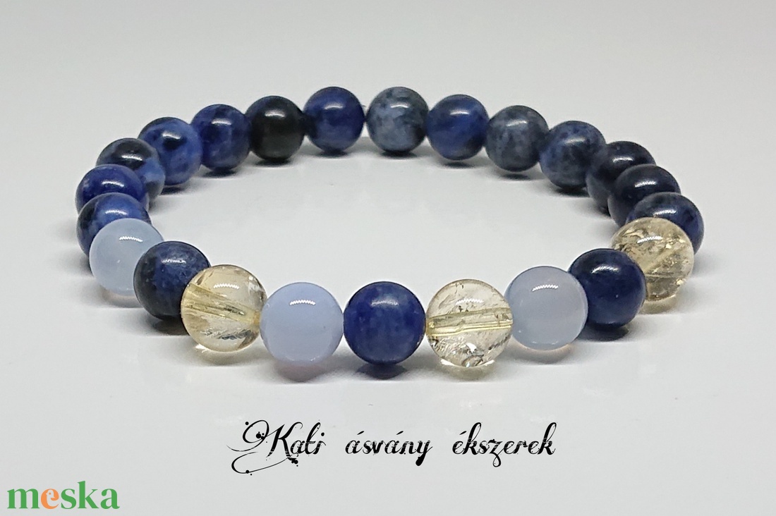 Cukorbetegség tünetei csökkentésére való ásvány karkötő  - ékszer - karkötő - bogyós karkötő - Meska.hu