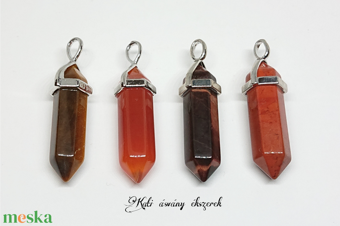 Kétcsúcs ásvány medálok  - ékszer - nyaklánc - medál - Meska.hu