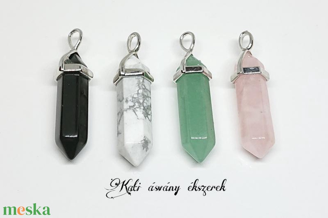 Kétcsúcs ásvány medálok  - ékszer - nyaklánc - medál - Meska.hu