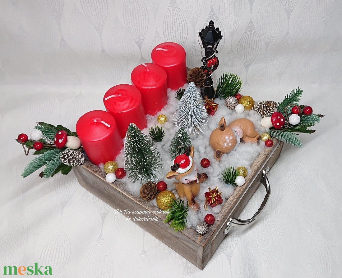Világitós nagy karácsonyi fiókos adventi dekoráció - karácsony - adventi díszek - adventi koszorú - Meska.hu Világitós nagy karácsonyi fiókos adventi dekoráció - karácsony - adventi díszek - adventi koszorú - Meska.hu
