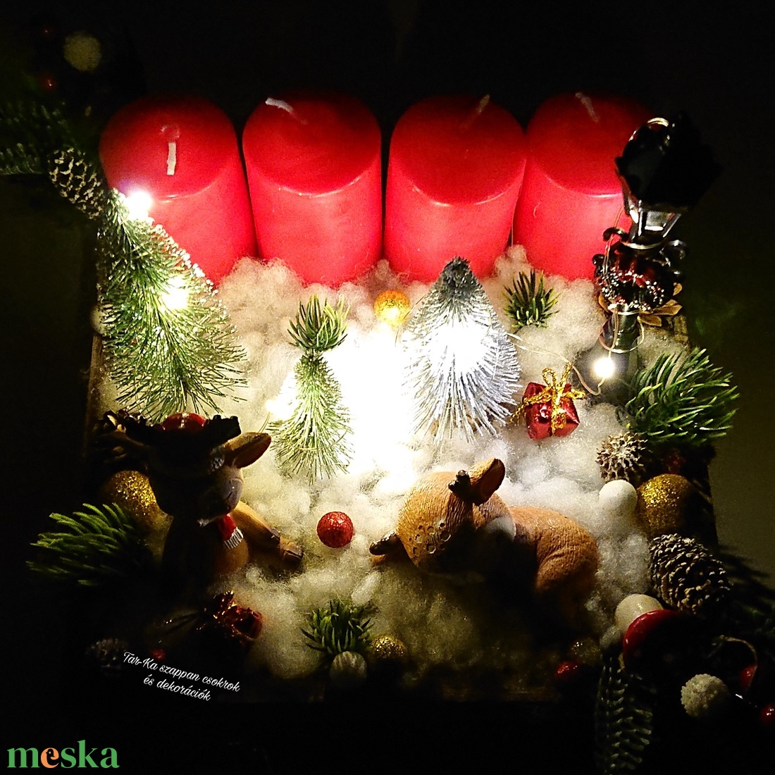 Világitós nagy karácsonyi fiókos adventi dekoráció - karácsony - adventi díszek - adventi koszorú - Meska.hu Világitós nagy karácsonyi fiókos adventi dekoráció - karácsony - adventi díszek - adventi koszorú - Meska.hu