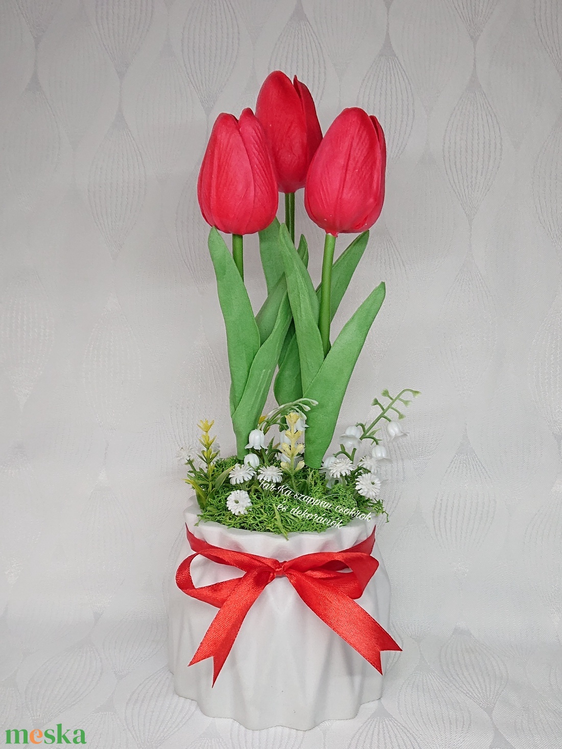 3 szál élethű tulipán csokor - otthon & életmód - dekoráció - virágdísz és tartó - csokor & virágdísz - Meska.hu 3 szál élethű tulipán csokor - otthon & életmód - dekoráció - virágdísz és tartó - csokor & virágdísz - Meska.hu