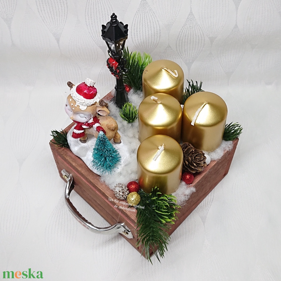Karácsonyi fiókos őzikés adventi dekoráció - karácsony - adventi díszek - adventi koszorú - Meska.hu Karácsonyi fiókos őzikés adventi dekoráció - karácsony - adventi díszek - adventi koszorú - Meska.hu
