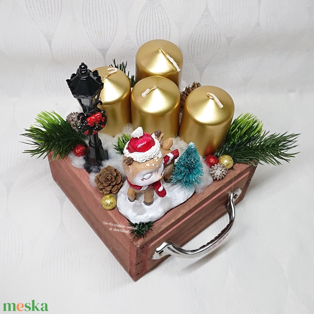 Karácsonyi fiókos őzikés adventi dekoráció - karácsony - adventi díszek - adventi koszorú - Meska.hu Karácsonyi fiókos őzikés adventi dekoráció - karácsony - adventi díszek - adventi koszorú - Meska.hu