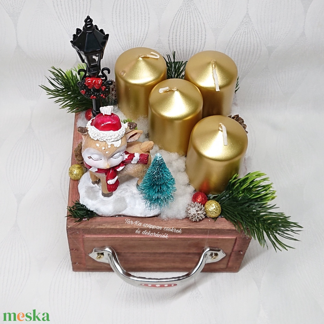 Karácsonyi fiókos őzikés adventi dekoráció - karácsony - adventi díszek - adventi koszorú - Meska.hu Karácsonyi fiókos őzikés adventi dekoráció - karácsony - adventi díszek - adventi koszorú - Meska.hu