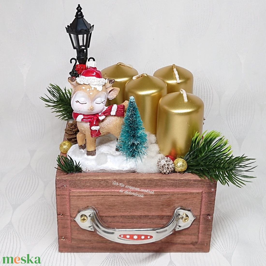 Karácsonyi fiókos őzikés adventi dekoráció - karácsony - adventi díszek - adventi koszorú - Meska.hu Karácsonyi fiókos őzikés adventi dekoráció - karácsony - adventi díszek - adventi koszorú - Meska.hu