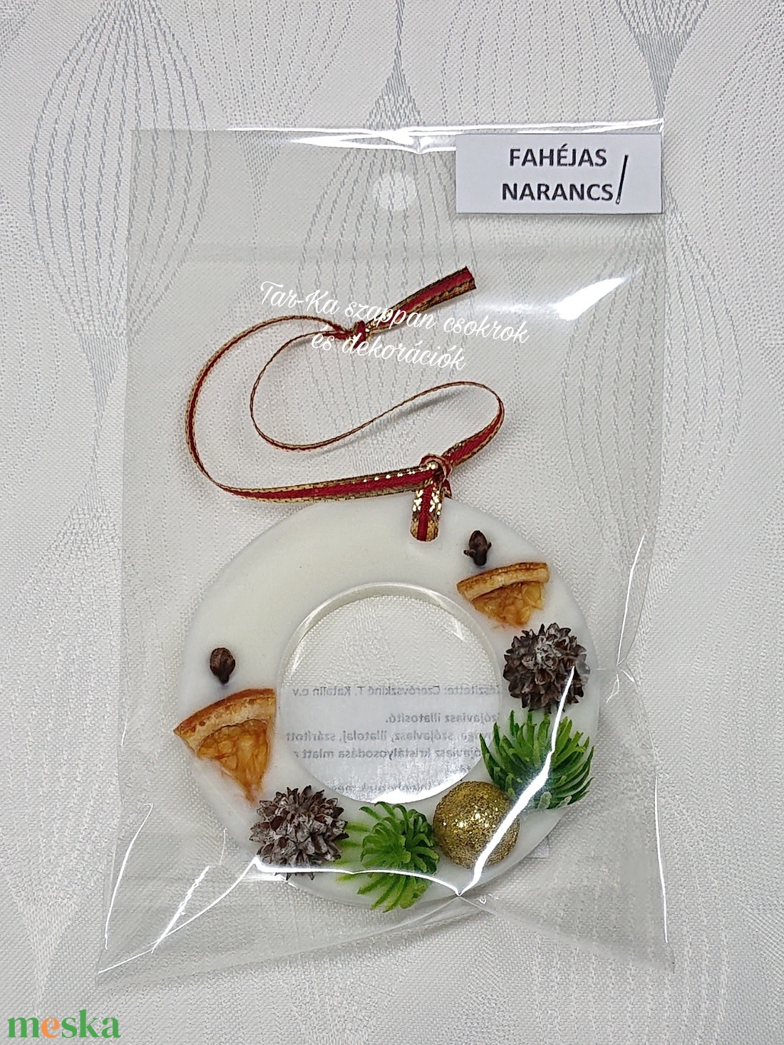 Karácsonyi akasztható illatosító - otthon & életmód - gyertya, illat, aroma - illatviasz - Meska.hu
