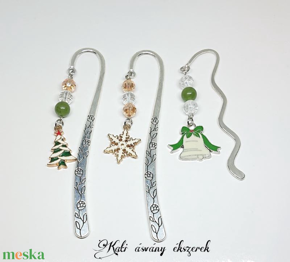 Karácsonyi könyvjelző  - könyv & zene - könyvjelző - Meska.hu