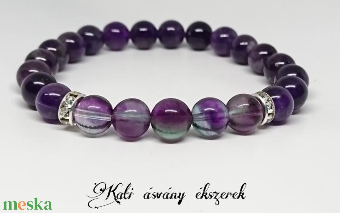 Koronacsakra erősítő ásvány karkötő  - ékszer - karkötő - ásványkarkötő - Meska.hu