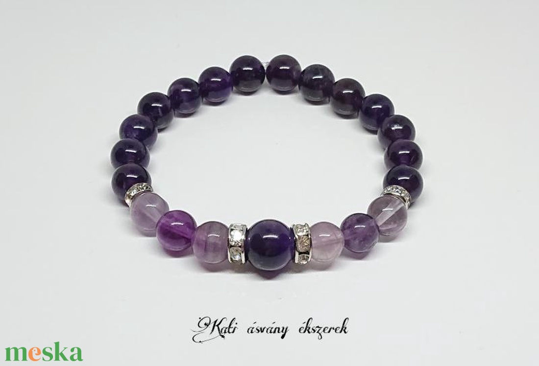 Koronacsakra erősítő ásvány karkötő  - ékszer - karkötő - ásványkarkötő - Meska.hu