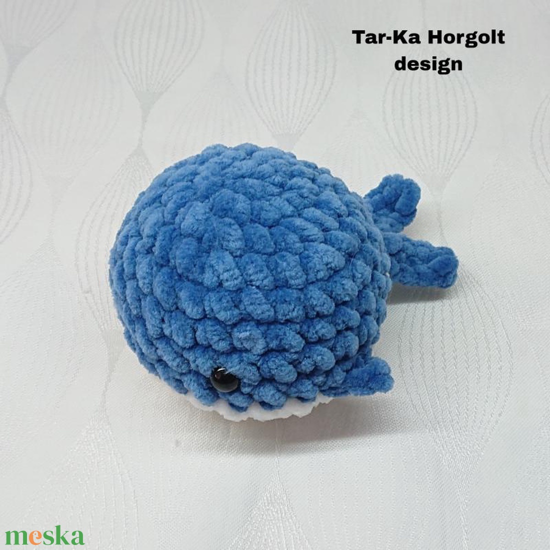 Kicsi plüss puha kék bálna  - játék & sport - plüssállat & játékfigura - más figura - Meska.hu