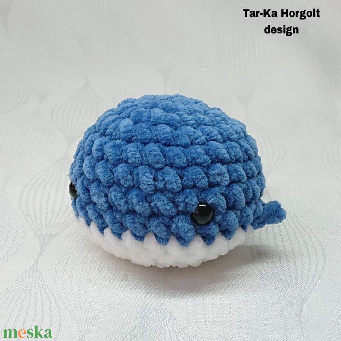 Kicsi plüss puha kék bálna  - játék & sport - plüssállat & játékfigura - más figura - Meska.hu