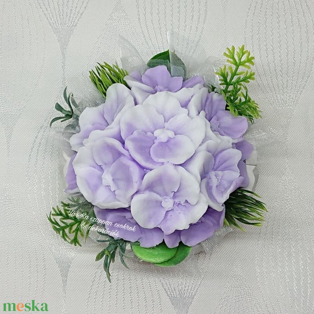 Hortenzia szappanvirág  - otthon & életmód - dekoráció - virágdísz és tartó - csokor & virágdísz - Meska.hu