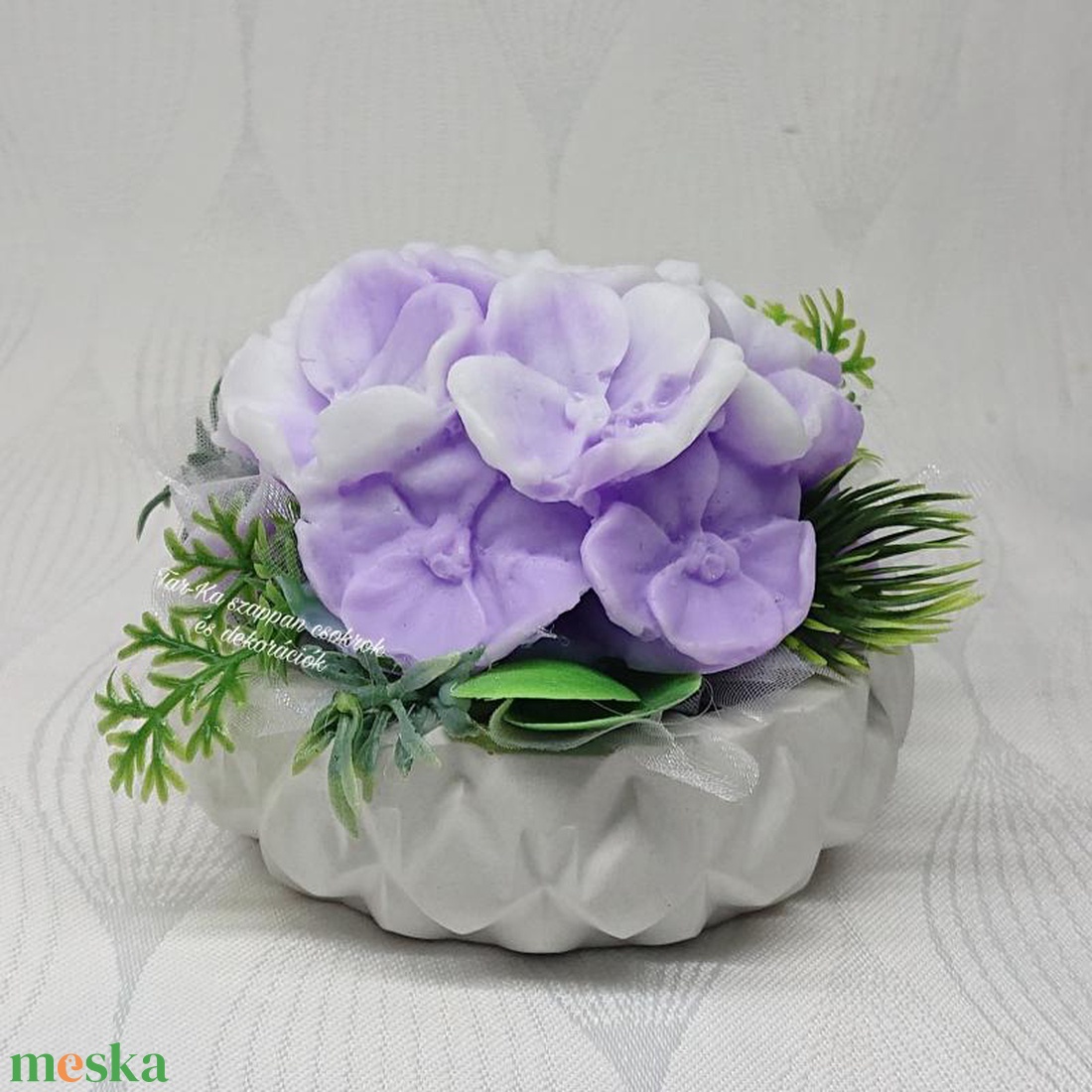 Hortenzia szappanvirág  - otthon & életmód - dekoráció - virágdísz és tartó - csokor & virágdísz - Meska.hu