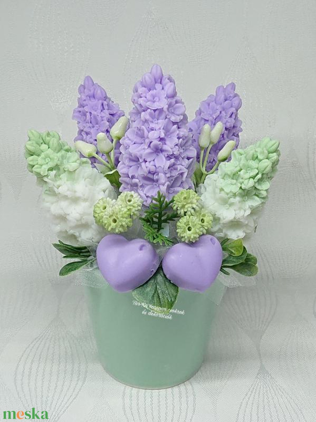 Orgona szappanvirág csokor  - otthon & életmód - dekoráció - virágdísz és tartó - csokor & virágdísz - Meska.hu