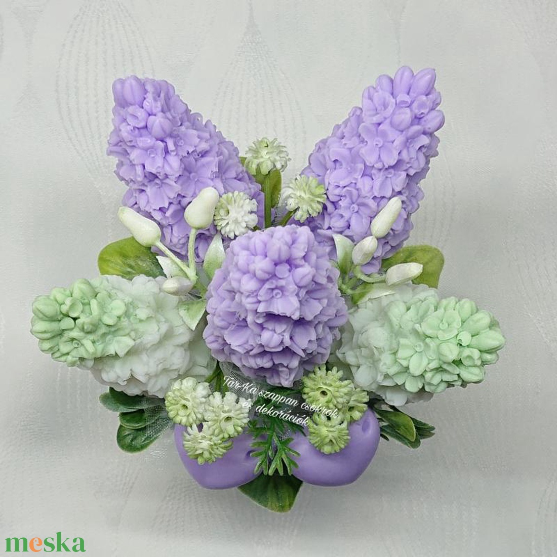 Orgona szappanvirág csokor  - otthon & életmód - dekoráció - virágdísz és tartó - csokor & virágdísz - Meska.hu