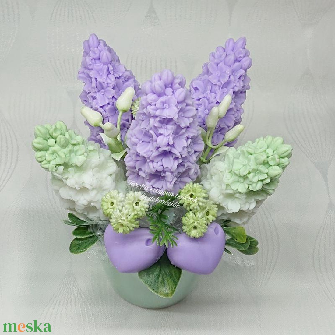 Orgona szappanvirág csokor  - otthon & életmód - dekoráció - virágdísz és tartó - csokor & virágdísz - Meska.hu