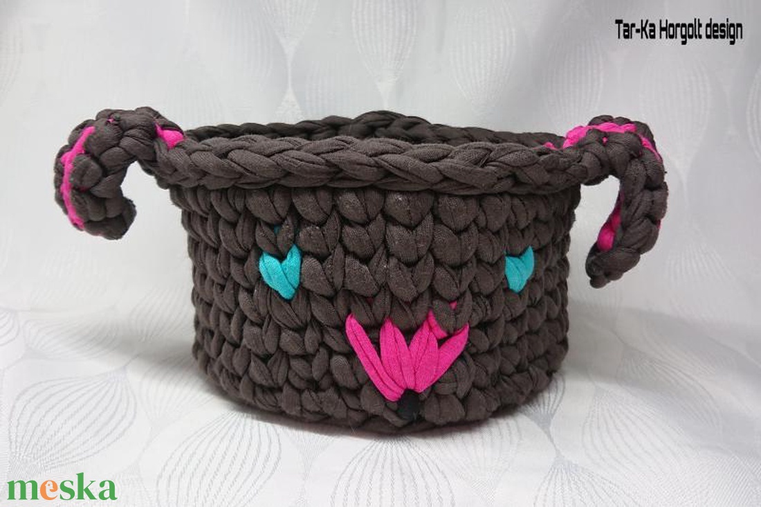 Nyuszi tároló/kaspó  - otthon & életmód - tárolás & rendszerezés - tárolókosár - Meska.hu