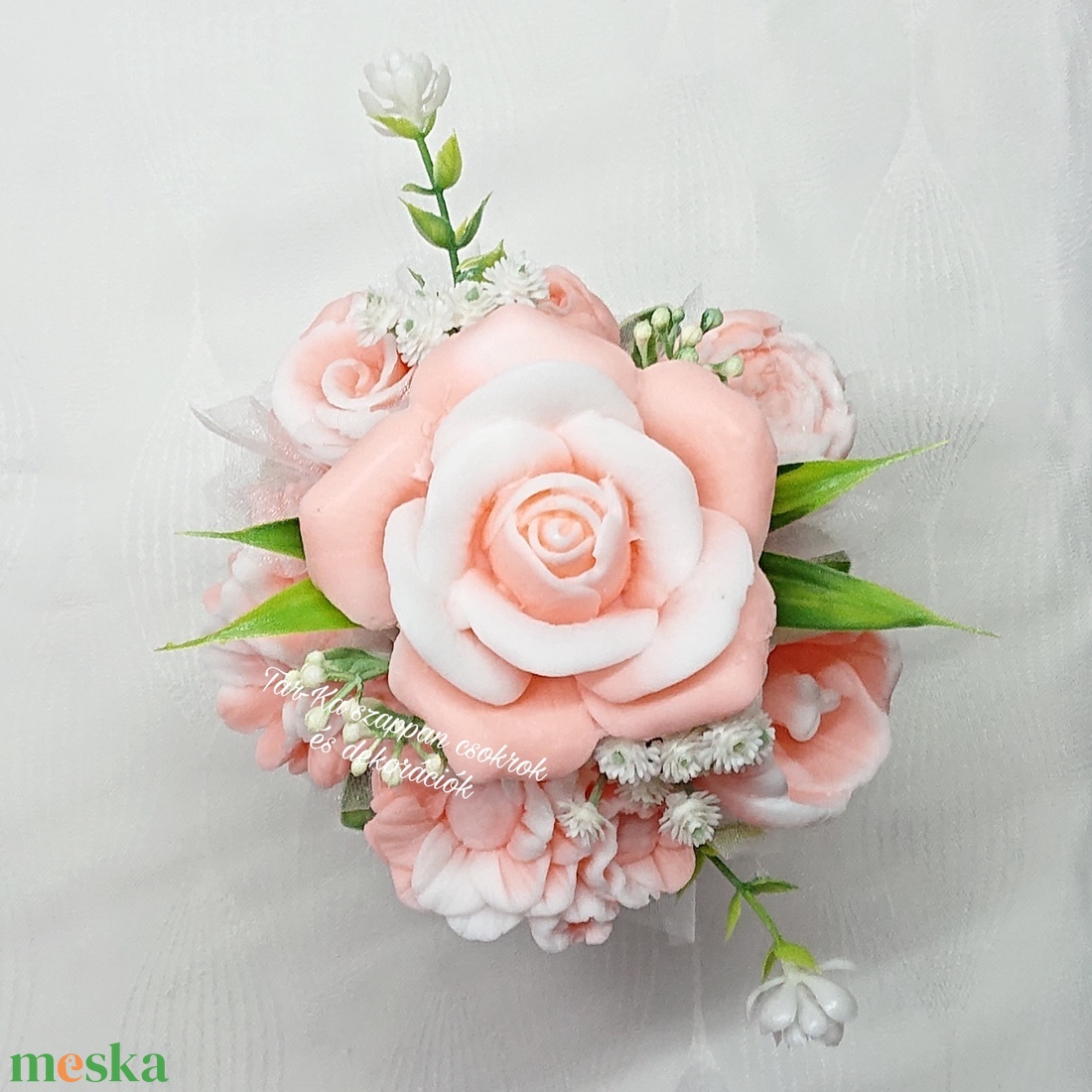 Magnólia illatú szappanvirág csokor - otthon & életmód - dekoráció - Meska.hu