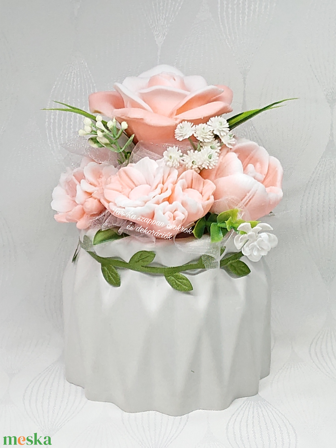 Magnólia illatú szappanvirág csokor - otthon & életmód - dekoráció - Meska.hu