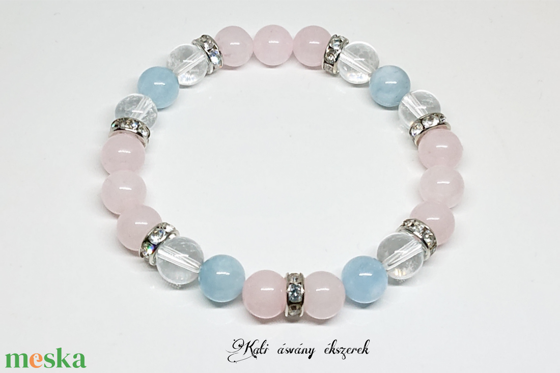 Boldogság, öröm fokozására való ásvány karkötő  - ékszer - karkötő - ásványkarkötő - Meska.hu