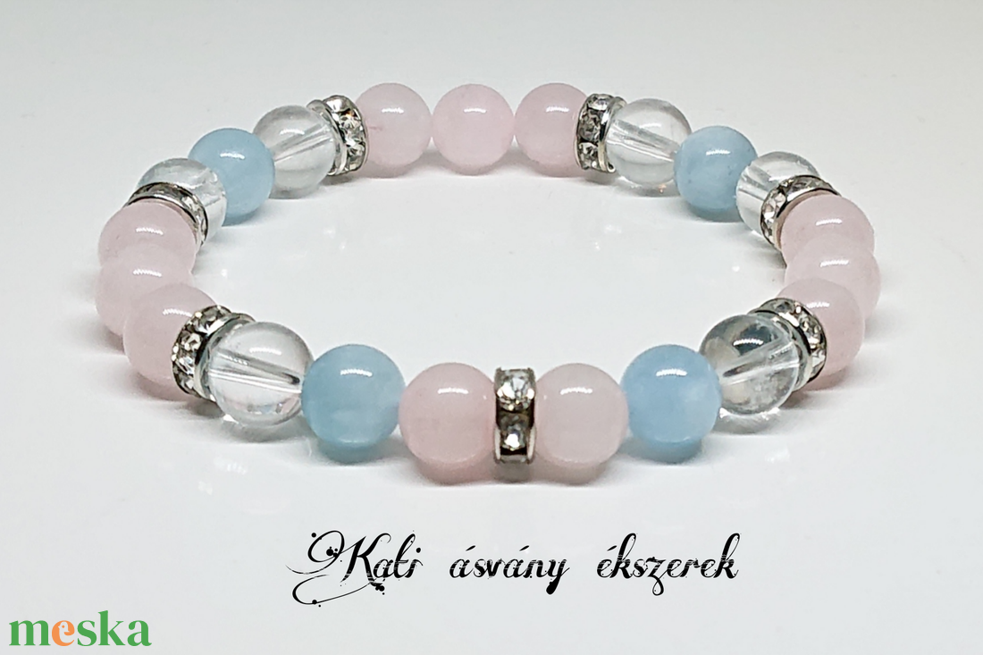 Boldogság, öröm fokozására való ásvány karkötő  - ékszer - karkötő - ásványkarkötő - Meska.hu