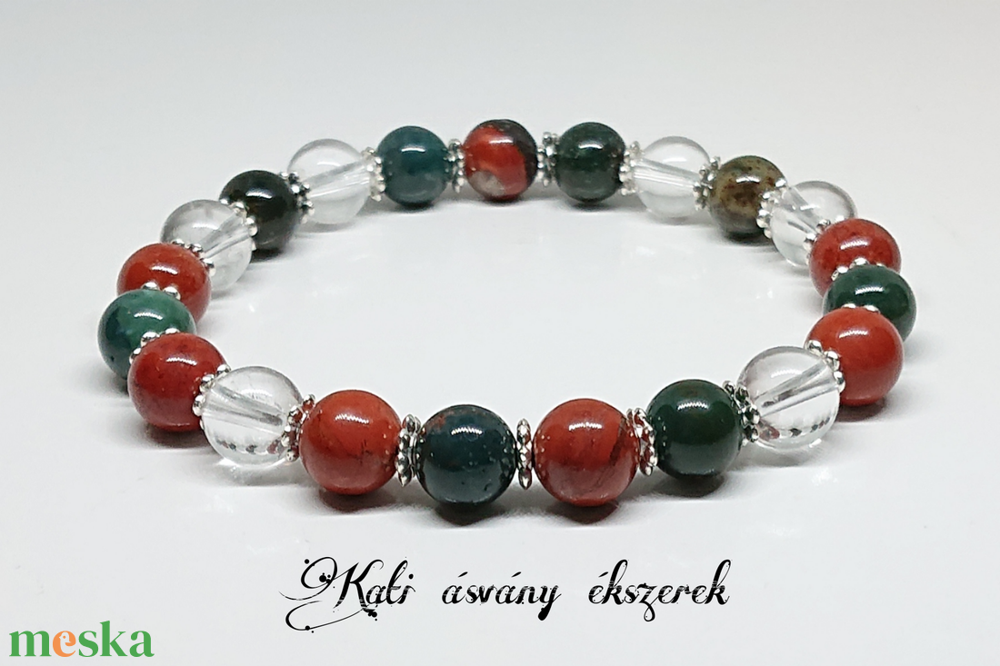 Akaraterő és kitartást növelő ásvány karkötő  - ékszer - karkötő - ásványkarkötő - Meska.hu